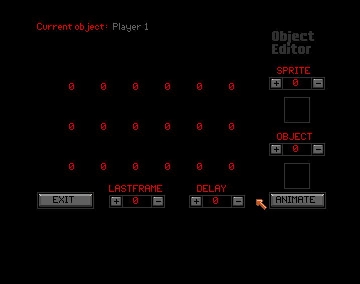 This is the EDIT OBJECT screen